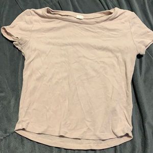 Light Pink Cropped Tee